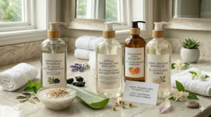 Gentle, fragrance-free body wash formulated for sensitive skin needs.