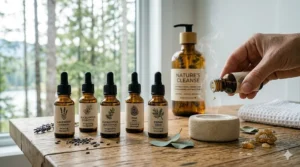 Natural essential oils featured in our antibacterial hand soap range.