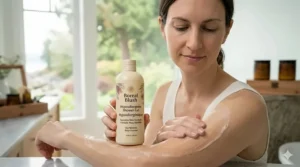 Dermatologist-tested shower gel for women with sensitive skin.