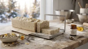 Artisan cold-process natural soap for dry skin made locally in small batches.