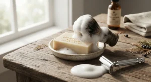 Plastic-free, eco-friendly packaging for top natural soap bars for men in Canada.