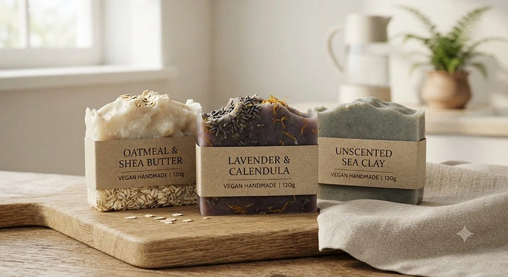 Close-up of top vegan soap bars handcrafted with natural ingredients, perfect for sensitive skin in Canada's dry climate. top vegan soap bars top vegan soap barstop vegan soap bars