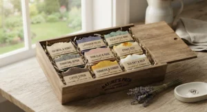 A thoughtfully curated gift set of top vegan soap bars, a sustainable choice for Canadian shoppers.
