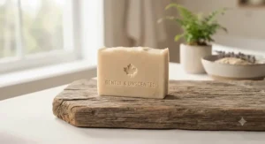 Fragrance-free goat milk soap for dry skin and eczema relief, gentle for sensitive Canadian skin types.