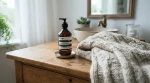 Winter hand care essentials highlighting castile soap vs regular soap during cold Canadian months.