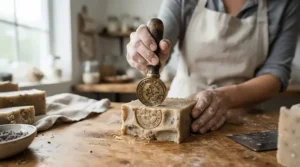 Marseille soap vs castile soap showing traditional French soap-making heritage and authentic branding stamps