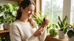 Post-wash skincare step after using pure castile soap for face balancing and daily freshness.